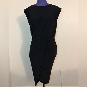 Express Midi Black Dress, Size Small
